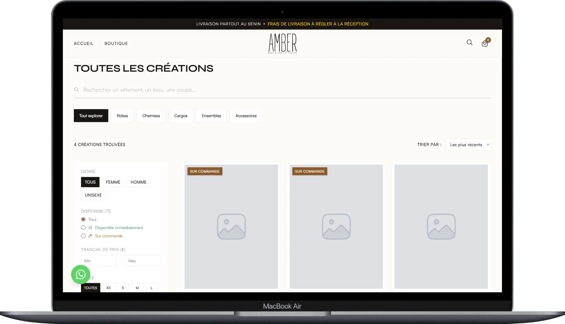 Amber Shop (en cours)
