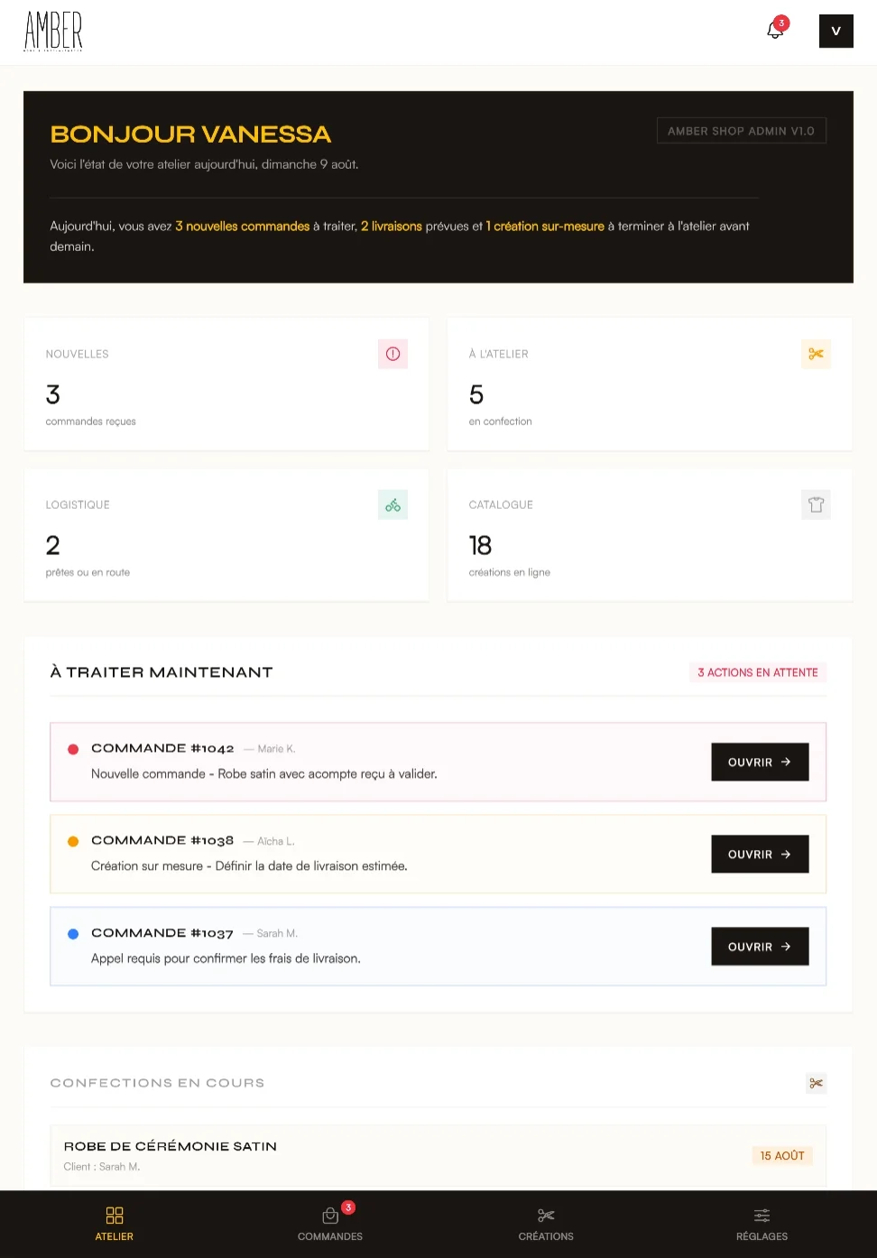 Amber Shop (en cours)